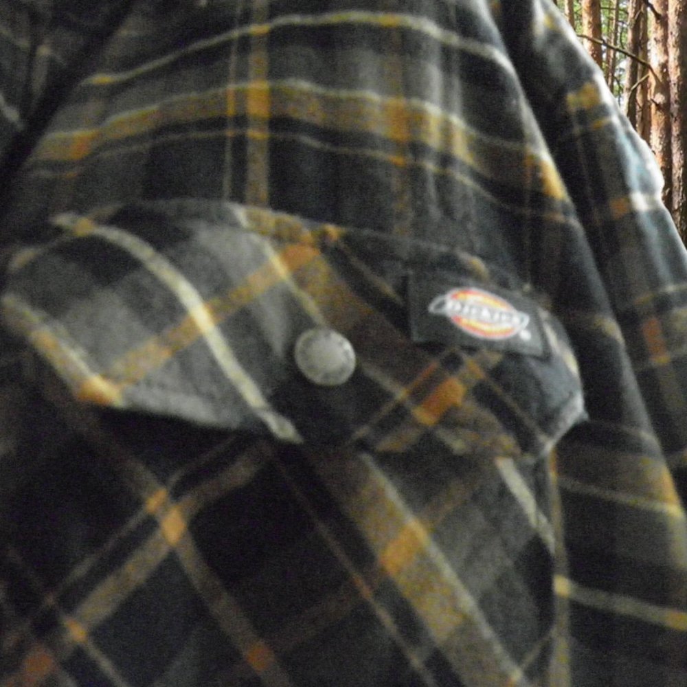 Dickies Fleece Lined Flannel Plaid Snap-Jacket, Men's 2XL